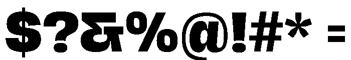 Hagrid Text Extrabold Font OTHER CHARS