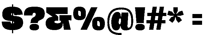 Hagrid Text Heavy Font OTHER CHARS