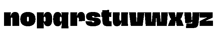 Hagrid Text Heavy Font LOWERCASE
