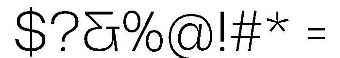 Hagrid Text Light Font OTHER CHARS