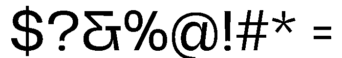 Hagrid Text Regular Font OTHER CHARS