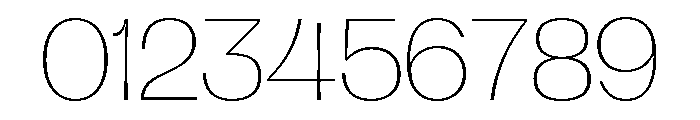 Hagrid Thin Font OTHER CHARS