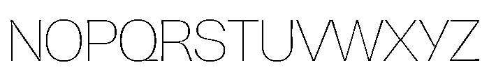 Hagrid Thin Font UPPERCASE