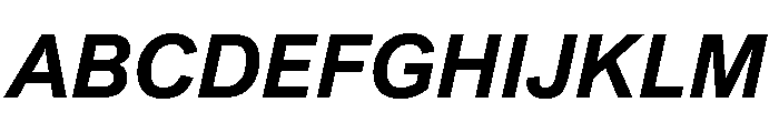 Halyard Variable Bold Italic Font UPPERCASE