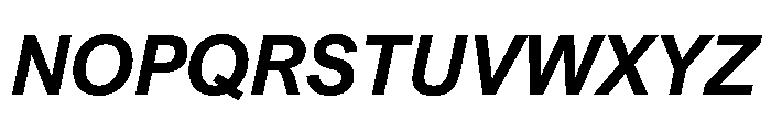 Halyard Variable Bold Italic Font UPPERCASE
