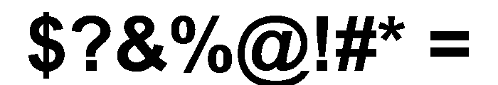 Halyard Variable Bold Font OTHER CHARS