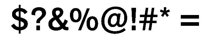 Halyard Variable Medium Font OTHER CHARS