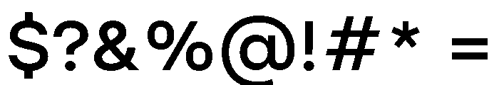 Halyard Variable Regular Font OTHER CHARS