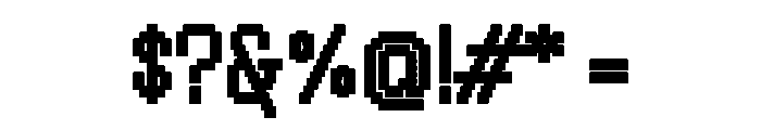 Handjet Bold Font OTHER CHARS