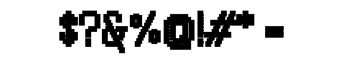 Handjet Extra Bold Font OTHER CHARS