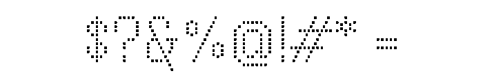 Handjet Extra Light Font OTHER CHARS