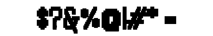 Handjet Heavy Font OTHER CHARS