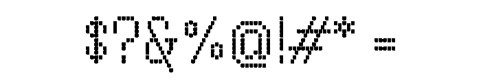 Handjet Light Font OTHER CHARS
