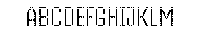 Handjet Light Font UPPERCASE