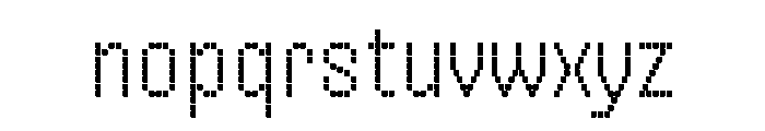 Handjet Light Font LOWERCASE