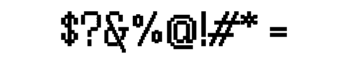 Handjet Medium Font OTHER CHARS