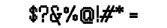 Handjet Semibold Font OTHER CHARS