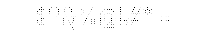 Handjet Thin Font OTHER CHARS
