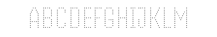 Handjet Thin Font UPPERCASE