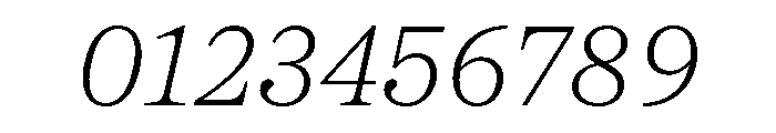 Hardcover Variable Extra Light Italic Font OTHER CHARS