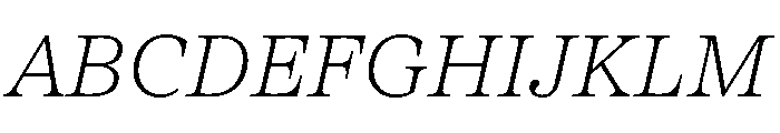 Hardcover Variable Extra Light Italic Font UPPERCASE