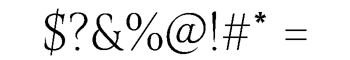 Hardcover Variable Thin Font OTHER CHARS