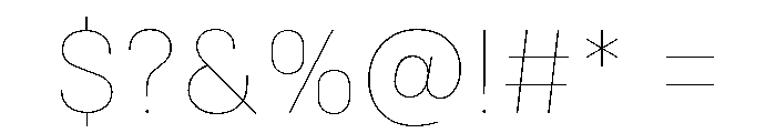 Harpagan Extra Light Font OTHER CHARS
