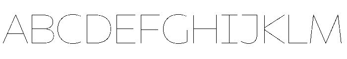 Harpagan Thin Font UPPERCASE