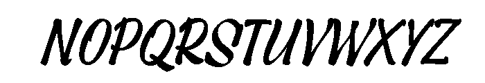 Hauser Script Bold Font UPPERCASE