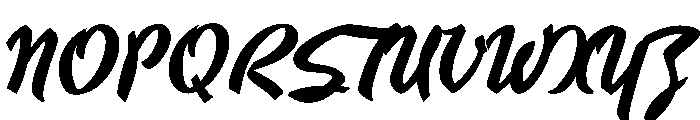 Hauser Script Ludlow Regular Font UPPERCASE