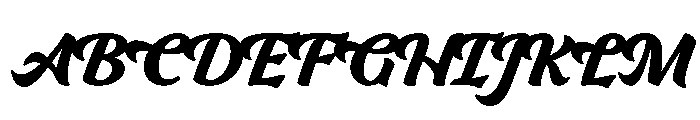 Hauser Script Regular Font UPPERCASE