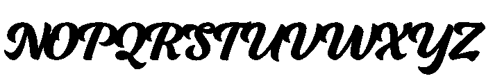 Hauser Script Regular Font UPPERCASE