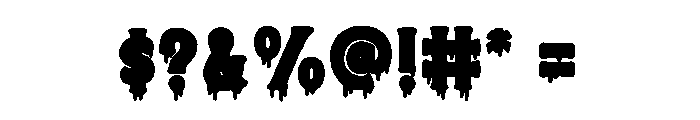 HALLOWEEN SCREAMS Font OTHER CHARS