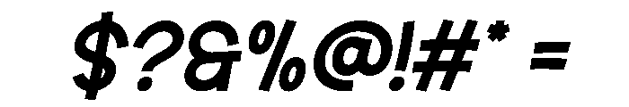 HALUNA Italic Font OTHER CHARS