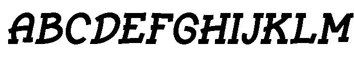 HALUNA Italic Font UPPERCASE
