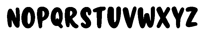 HAPPY AURA Regular Font UPPERCASE