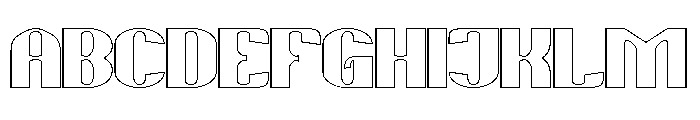 HAPPY DAY-Hollow Font UPPERCASE