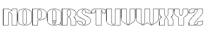 HAPPY DAY-Hollow Font UPPERCASE