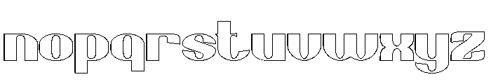 HAPPY DAY-Hollow Font LOWERCASE