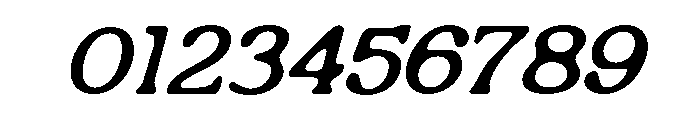 Habarac Pro Oblique Organic Font OTHER CHARS