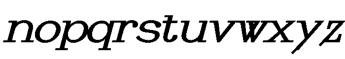 Habarac Pro Oblique Font LOWERCASE