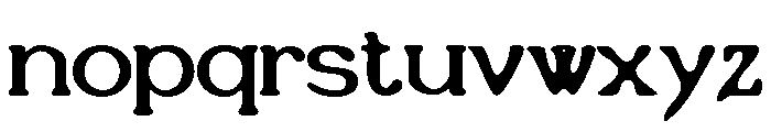Habarac Pro Organic Font LOWERCASE