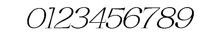 Habarac Pro Thin Oblique Font OTHER CHARS