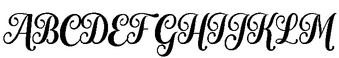 Hackick Font UPPERCASE