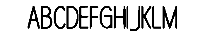 Hadler Font UPPERCASE