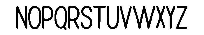 Hadler Font UPPERCASE