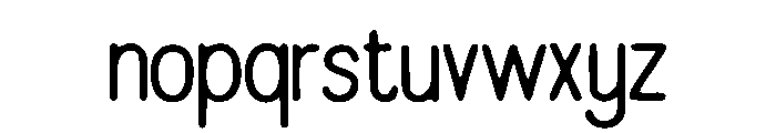 Hadler Font LOWERCASE