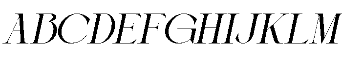 Haggia Italic Font UPPERCASE