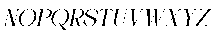 Haggia Italic Font UPPERCASE