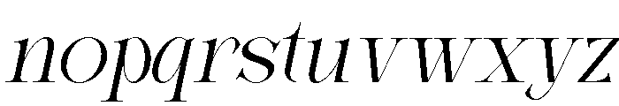 Haggia Italic Font LOWERCASE